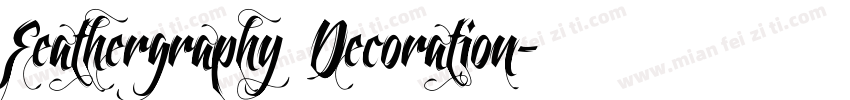 Feathergraphy Decoration字体转换